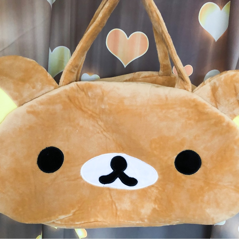 Bag Bear rilakkuma plush bag shoulder womens cute brown kawaii